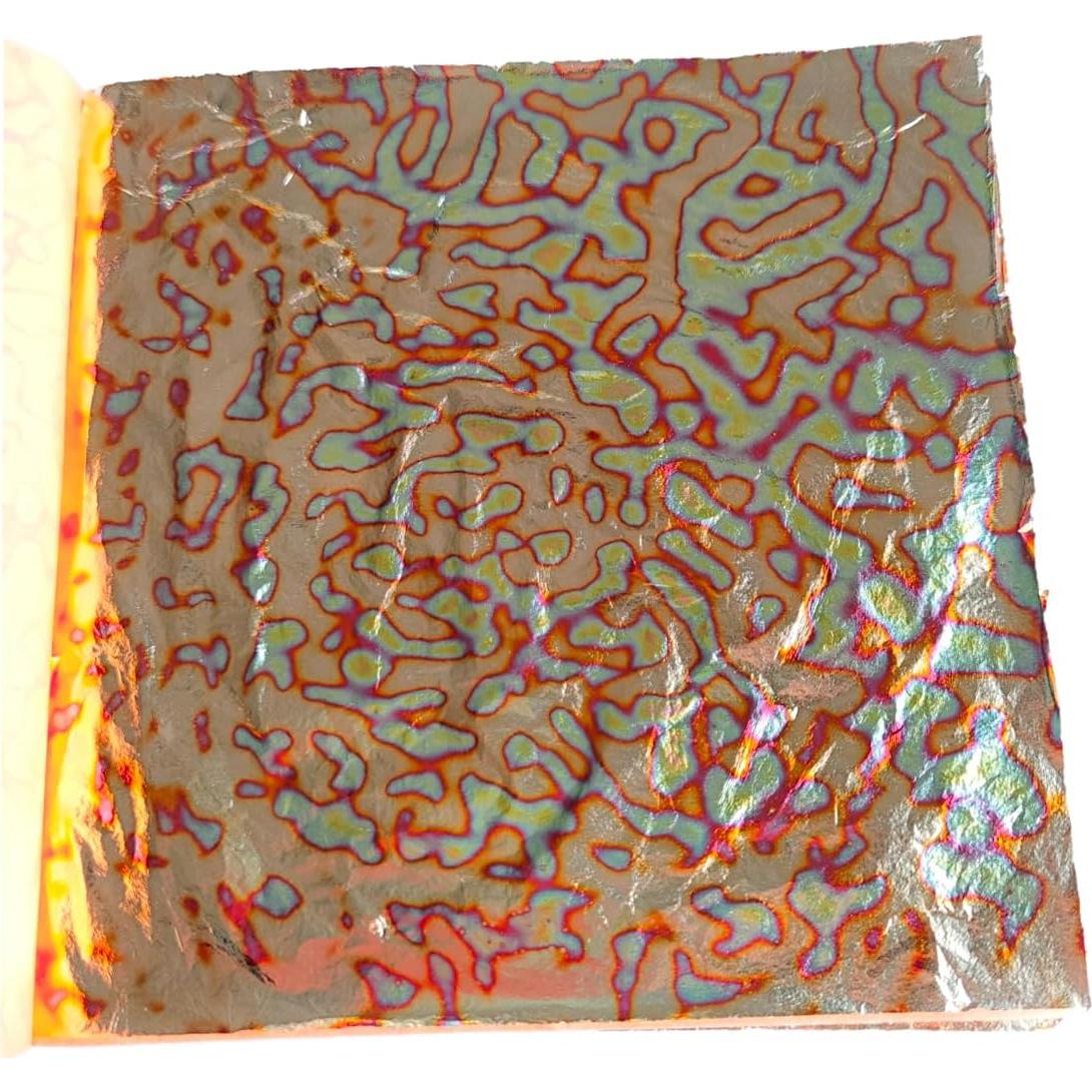 25 Hojas de Oro Variegado BLWAFY 14x14cm Cielo Estrellado