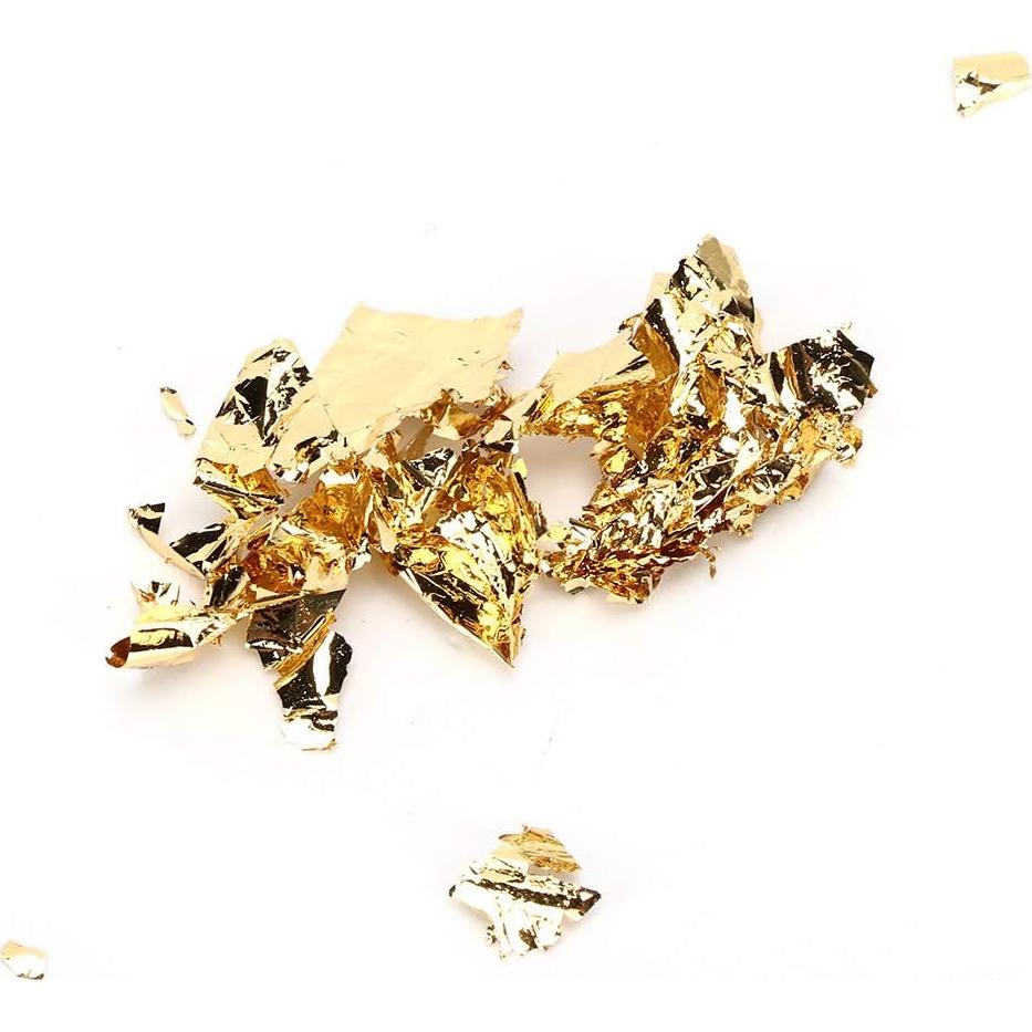 Copos de Oro Foil Tomotato 10g - Decoración Comestible y Manualidades