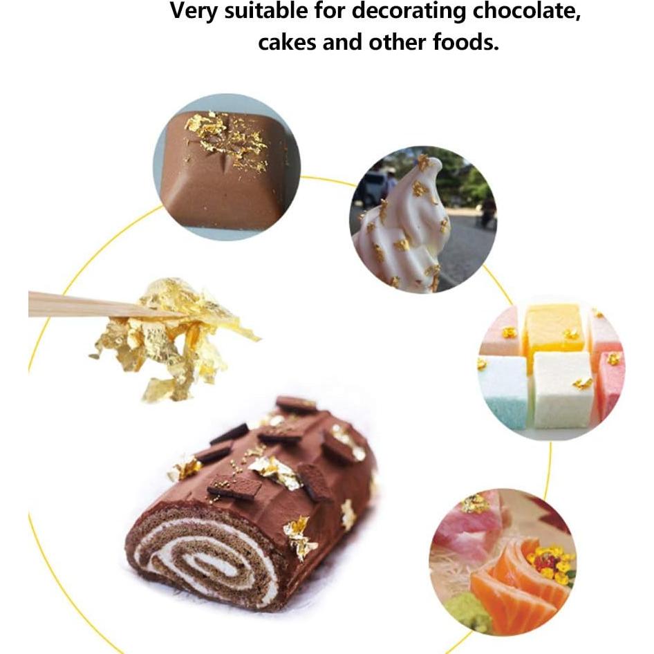 Copos de Oro Foil Tomotato 10g - Decoración Comestible y Manualidades