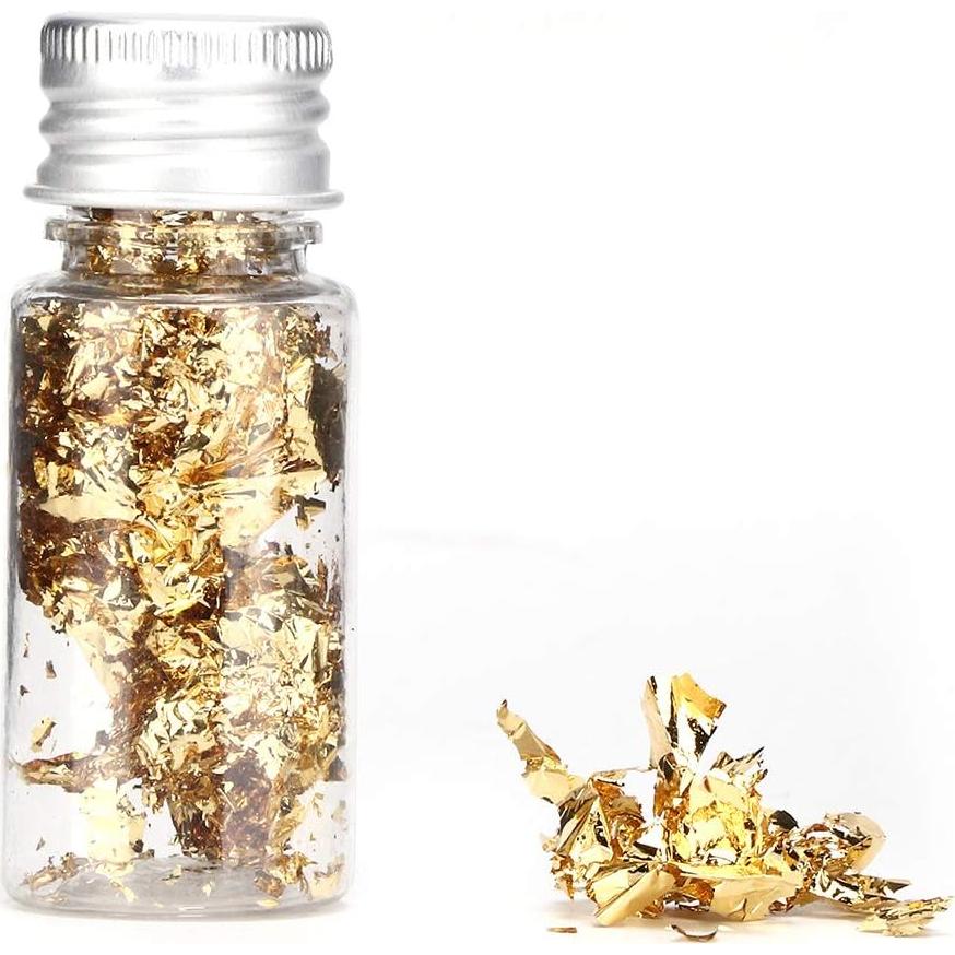 Copos de Oro Foil Tomotato 10g - Decoración Comestible y Manualidades