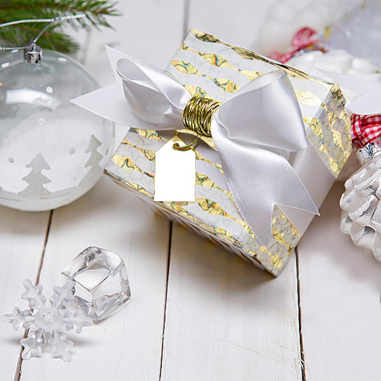 Hojas de Oro Variegada Sekonow 50pcs 14x14cm para Manualidades