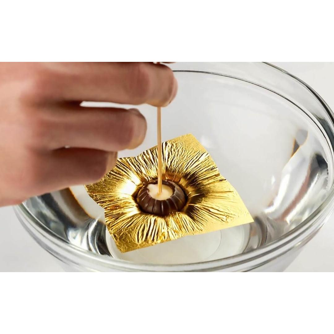 Hojas de Oro Comestibles FGLC 10 Unidades 5x5cm 24K