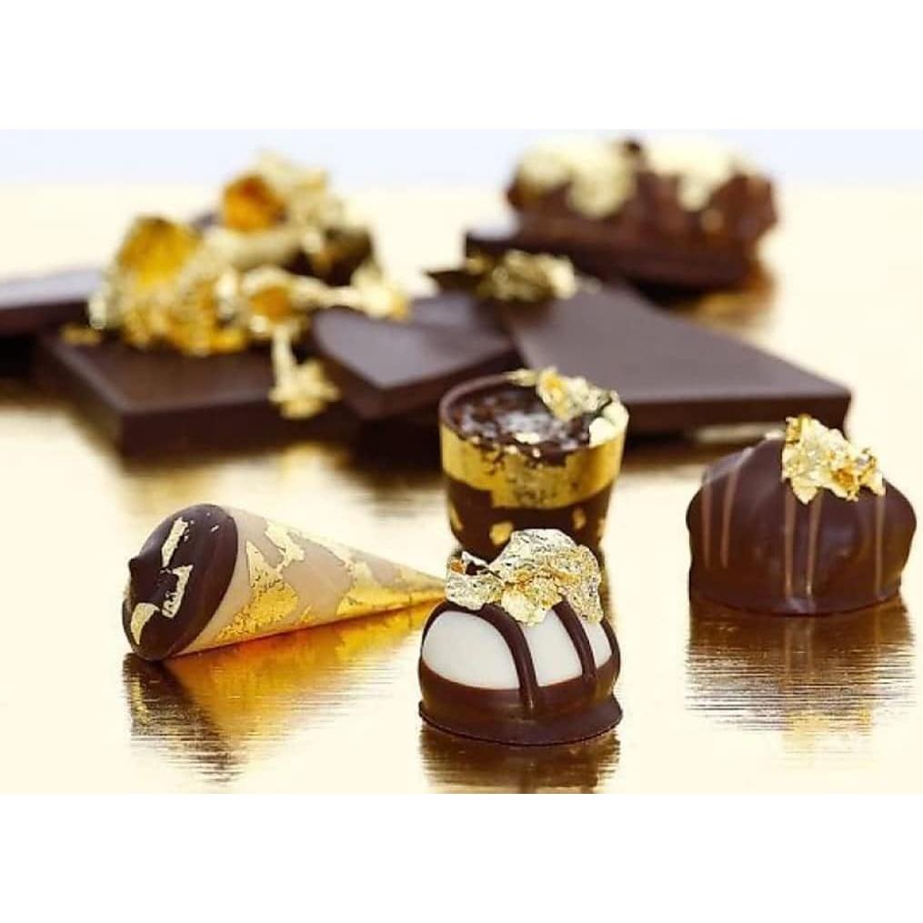 Hojas de Oro Comestibles FGLC 10 Unidades 5x5cm 24K