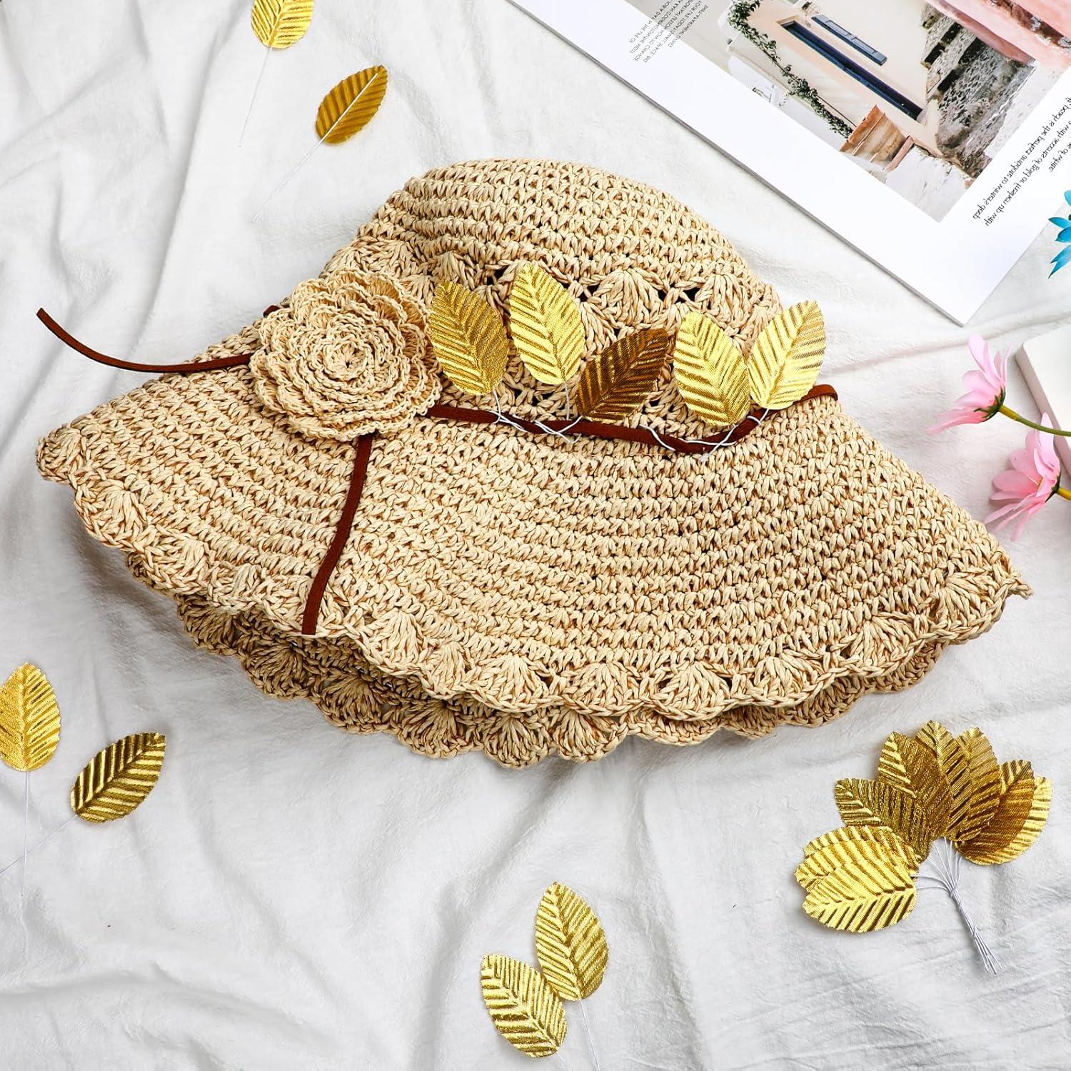 200 Hojas Artificiales Doradas Bruislard para Decoración