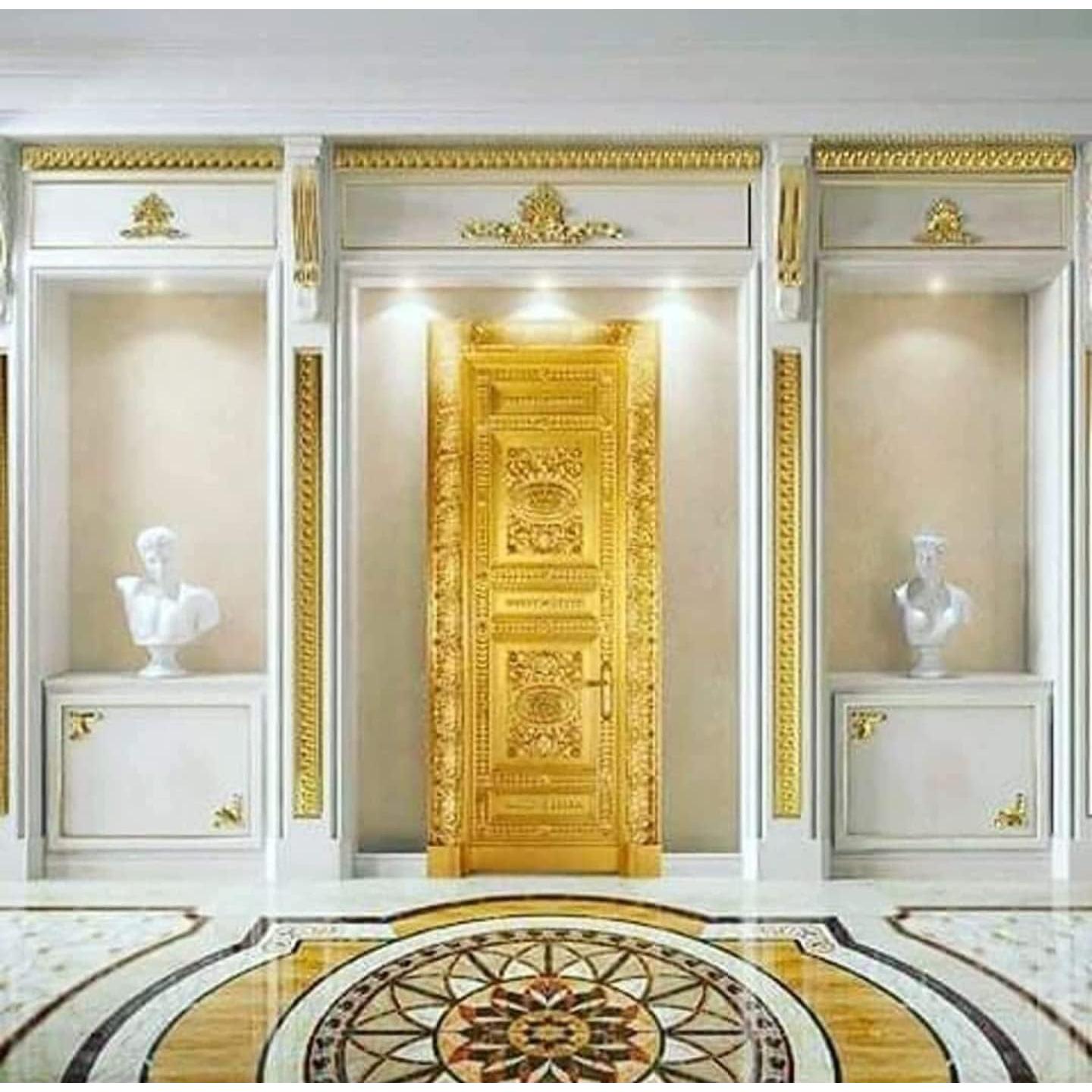 100 Hojas de Hoja de Oro Imitación para Manualidades 8x8 cm