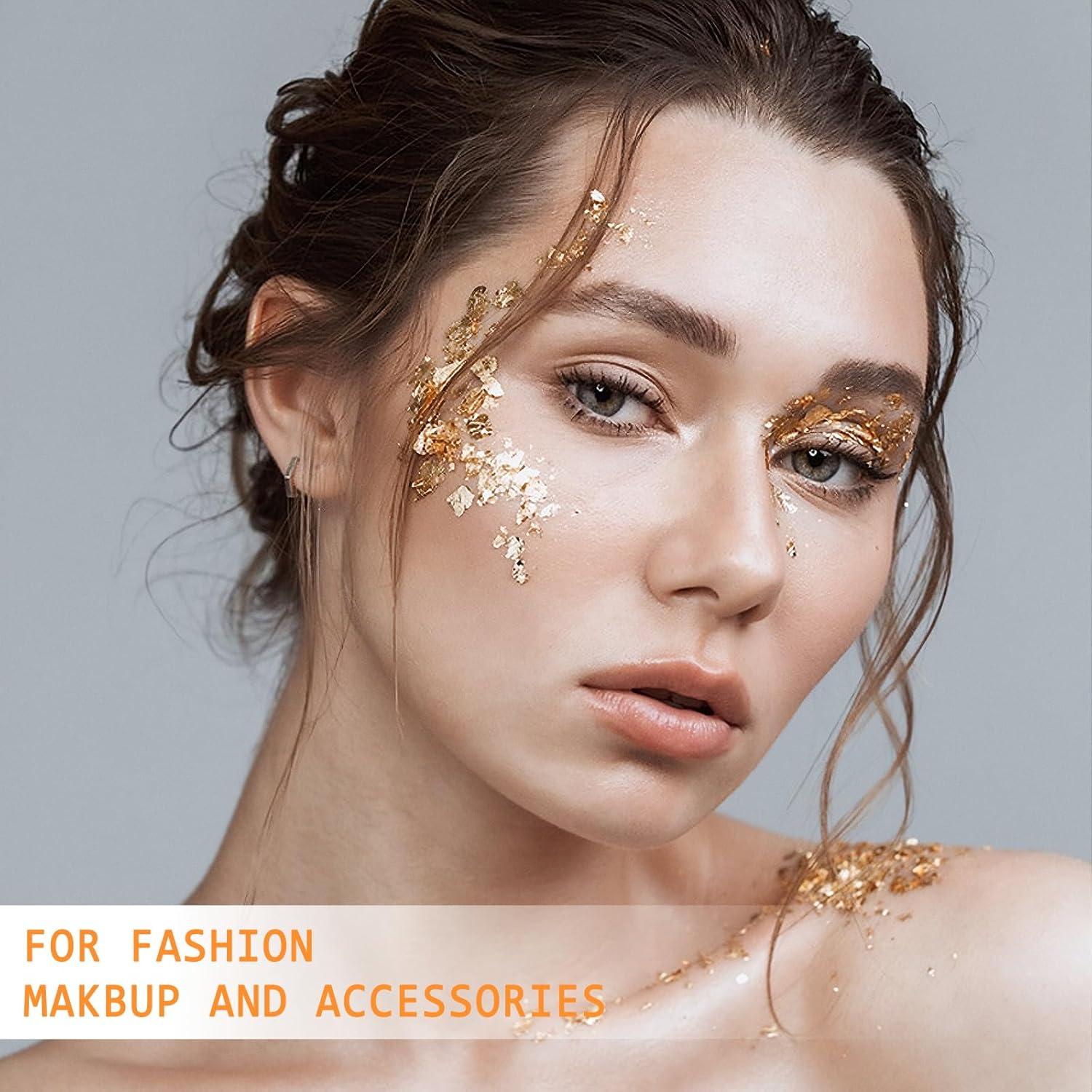 Hojas de Oro para Arte Piriuuo 100 Pcs 8.5x8 cm 20 Colores