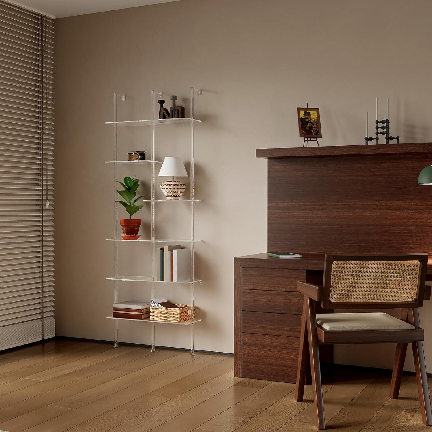 Estantería de Acrílico CRTERICX 6 Niveles Montada en Pared