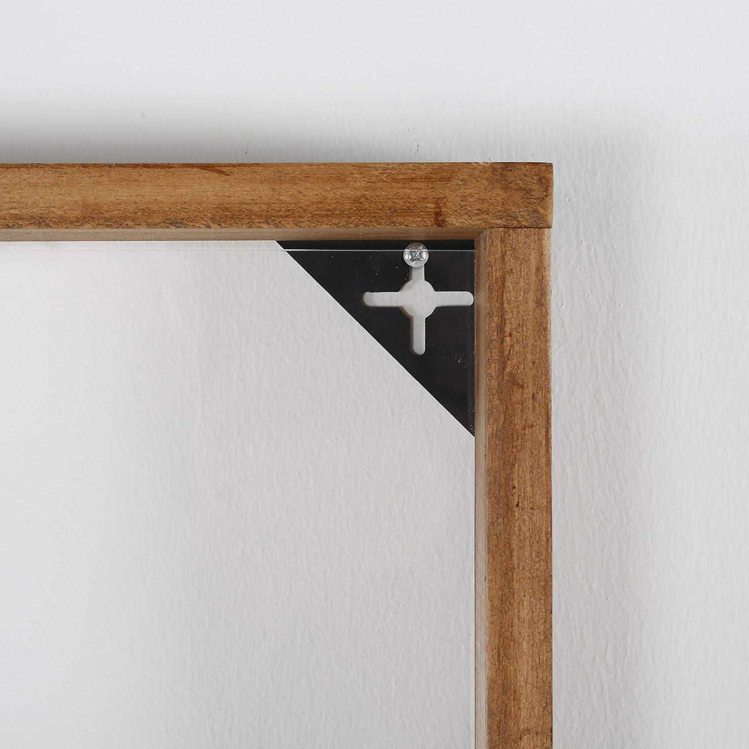 Soporte de Revistas de Pared M&T Displays 5 Bolsillos Madera Oscura