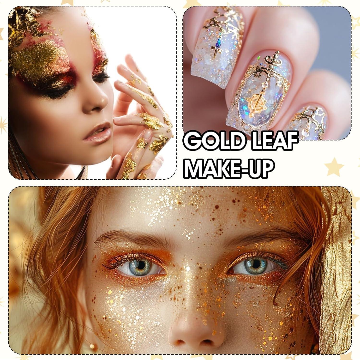 200 Hojas de Oro Imitación Aiyorse 14x14cm para Manualidades