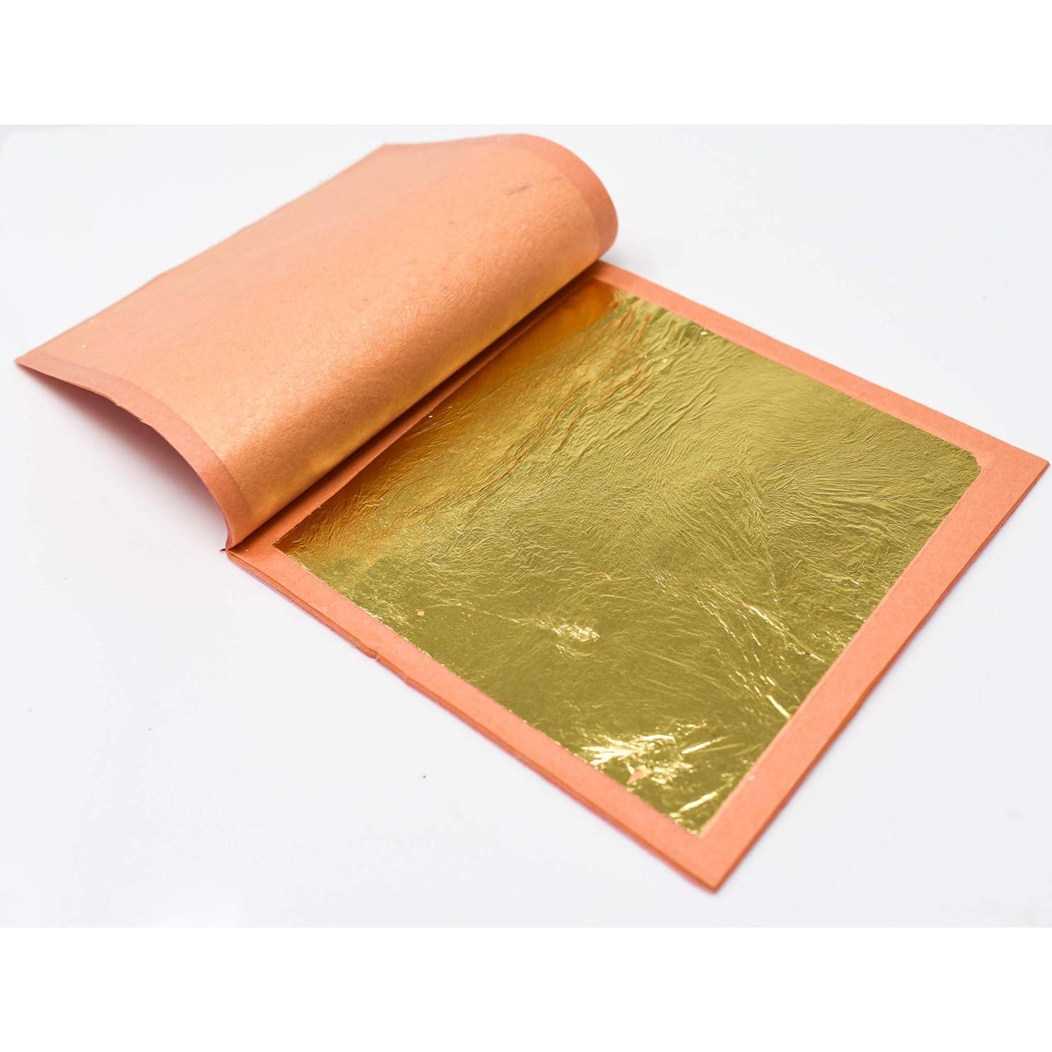 Hojas de Oro Comestible Slofoodgroup 24K - 5 Páginas 8x8cm