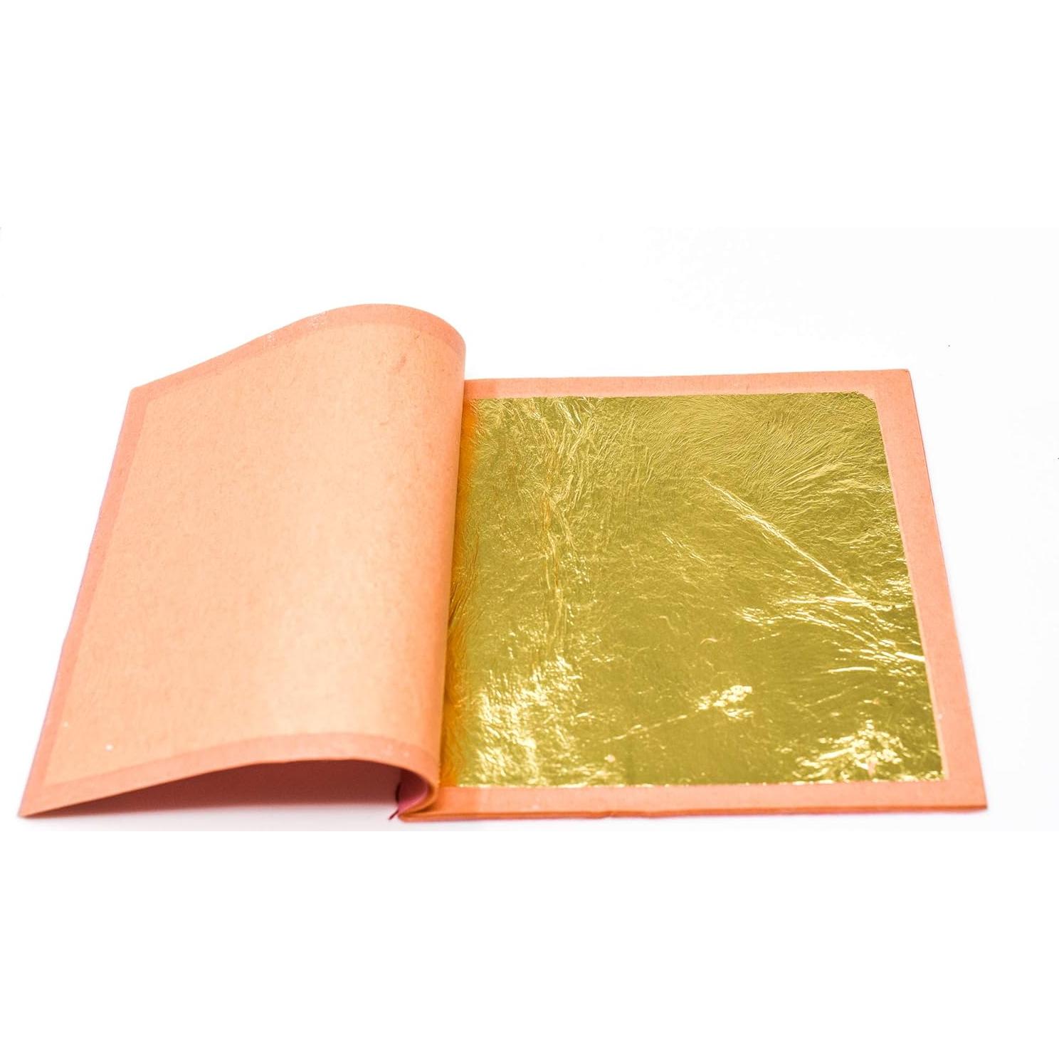 Hojas de Oro Comestible Slofoodgroup 24K - 5 Páginas 8x8cm