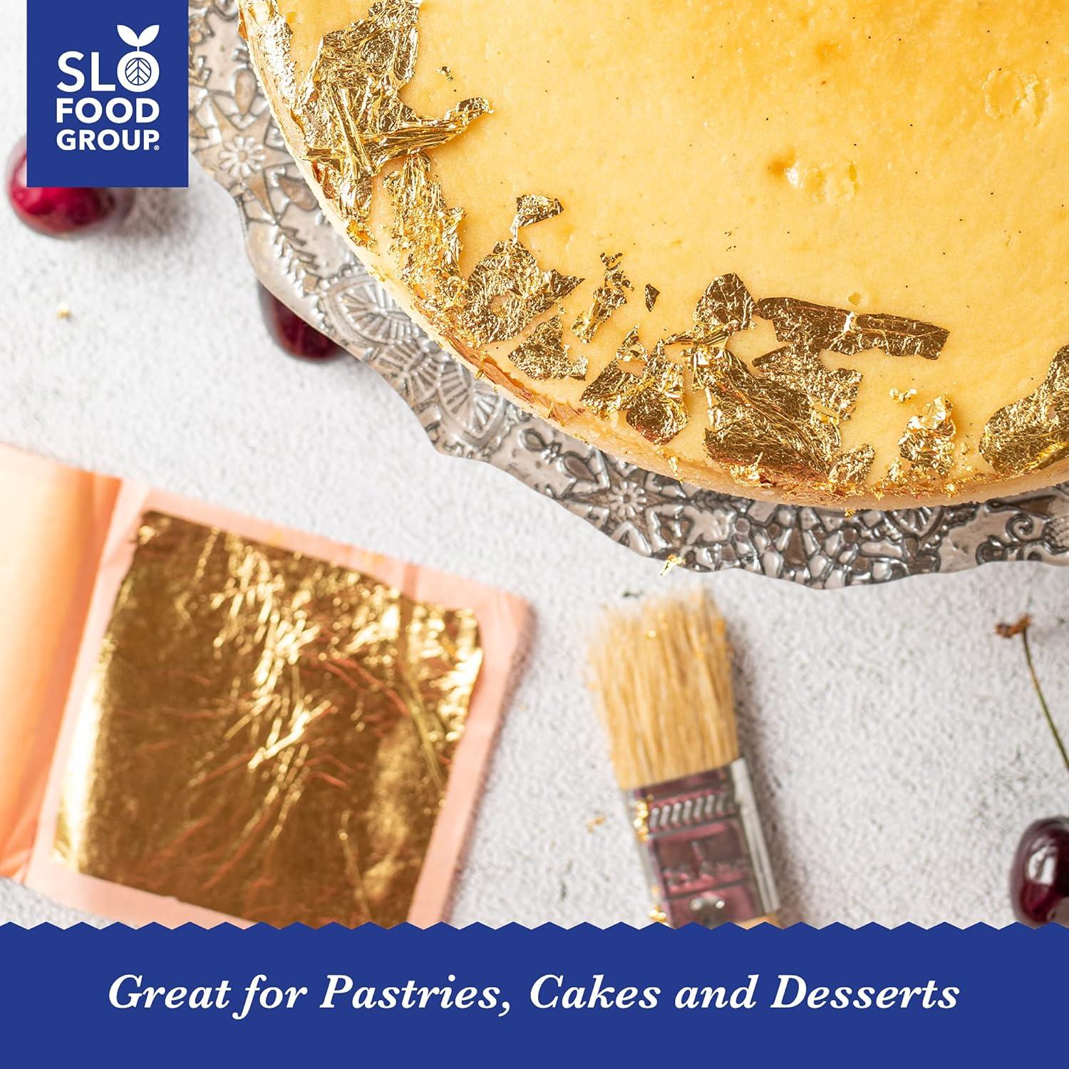 Hojas de Oro Comestible Slofoodgroup 24K - 5 Páginas 8x8cm