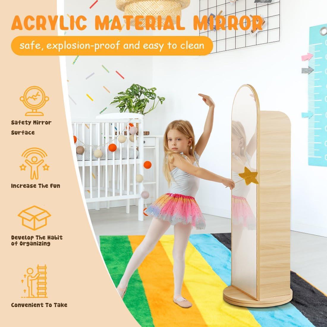 Estantería Rotativa DOLEMODUO con Espejo 4 Niveles 121.92 cm