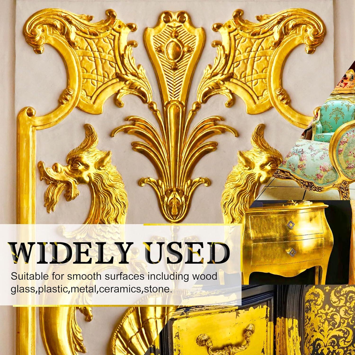 Kit de Adhesivo para Pan de Oro Limino - 3.5oz Pegamento y Barniz