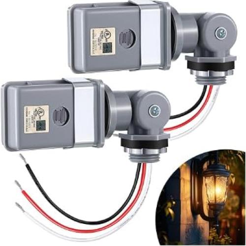 Sensor de Fotocélula Vroelos 120V Regulable para Jardín