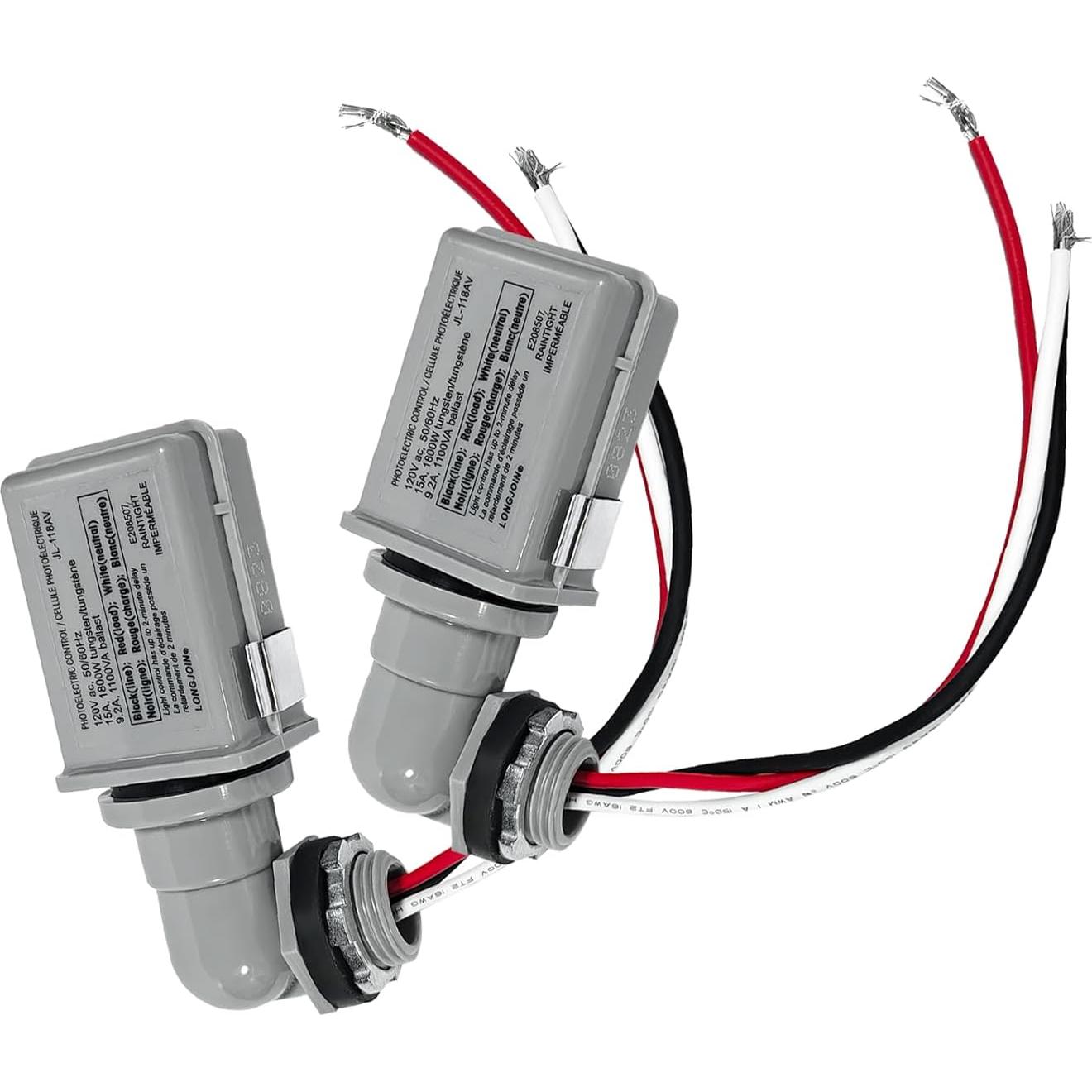 Sensor de Fotocélula Vroelos 120V Regulable para Jardín