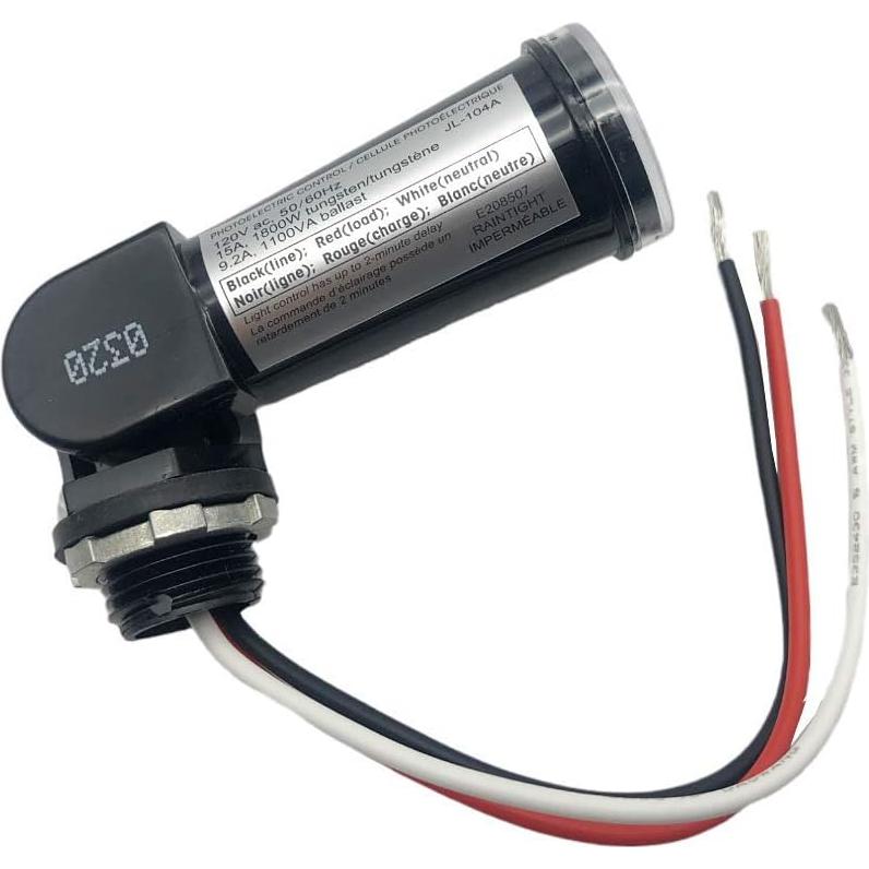 Sensor de Luz Fotocélula Kisisis 120V para Exteriores