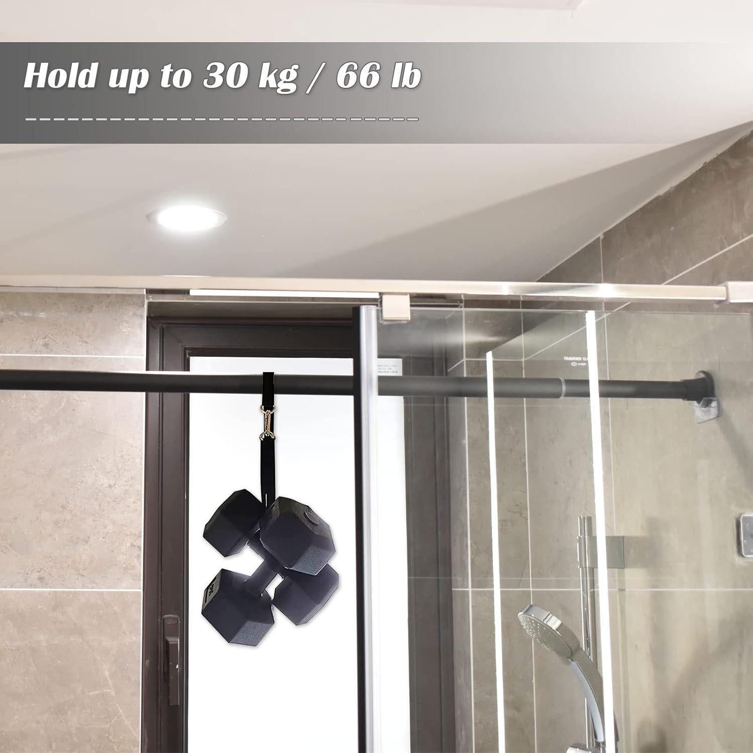 Soporte Adhesivo para Varilla de Cortina de Ducha Prebene - 4 Pcs