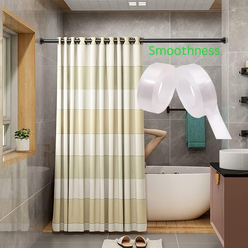 Cinta Deslizante para Cortinas Wzttdm 1.5 cm x 3 m Transparente