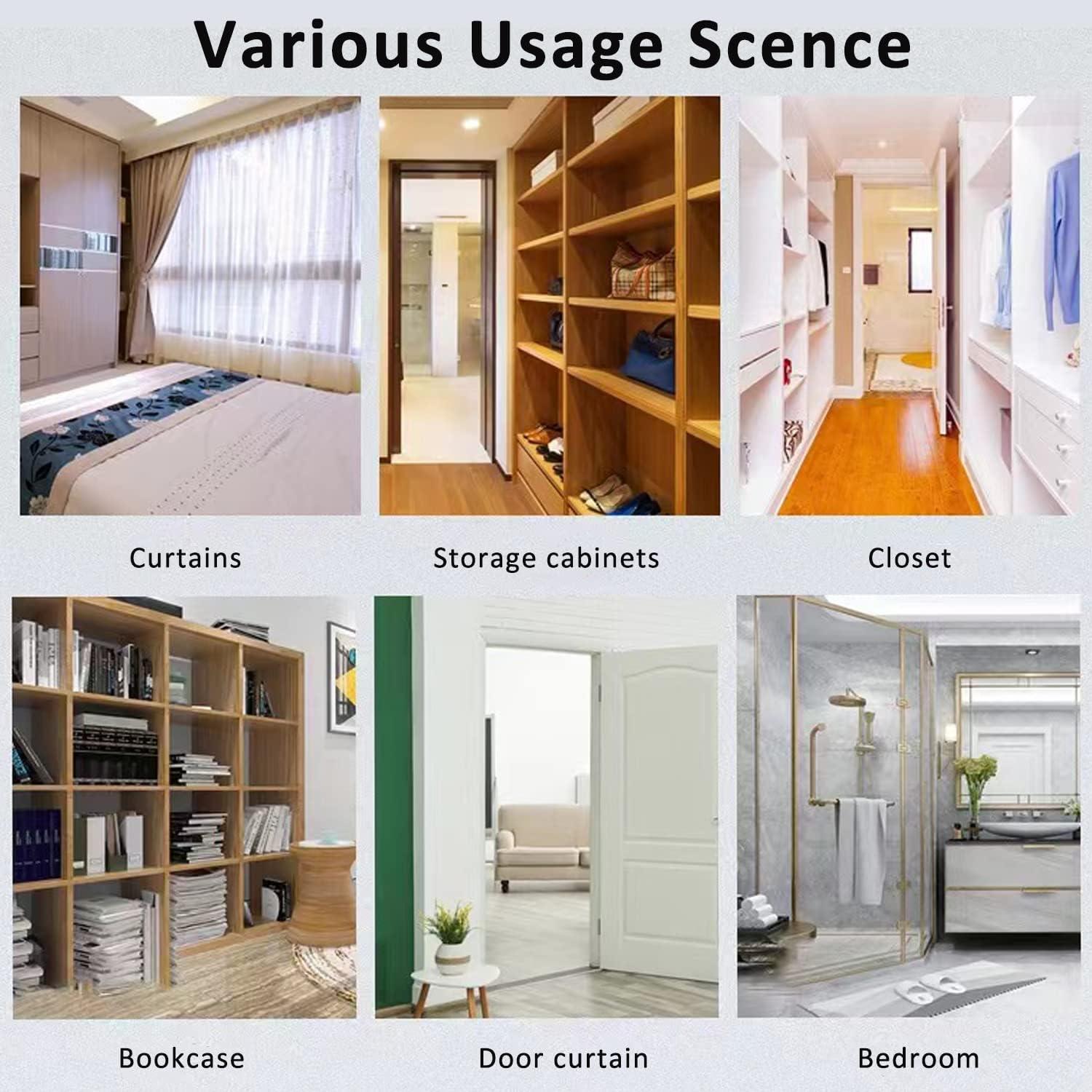 Riel de Cortina Autoadhesivo FSLGEFUL 2.99 m Sin Perforaciones