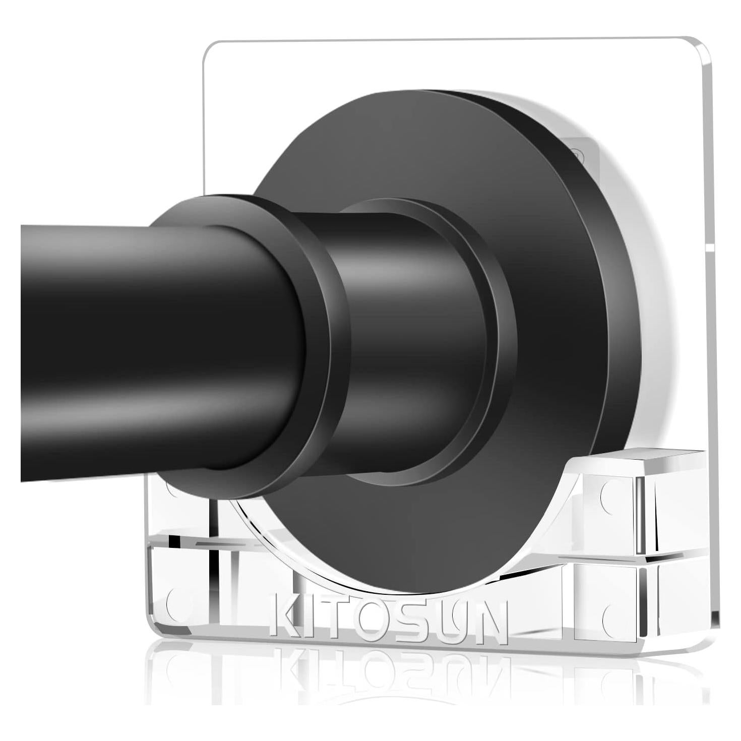 Soporte de Varilla de Cortina de Ducha Kitosun Adhesivo 8x8 cm