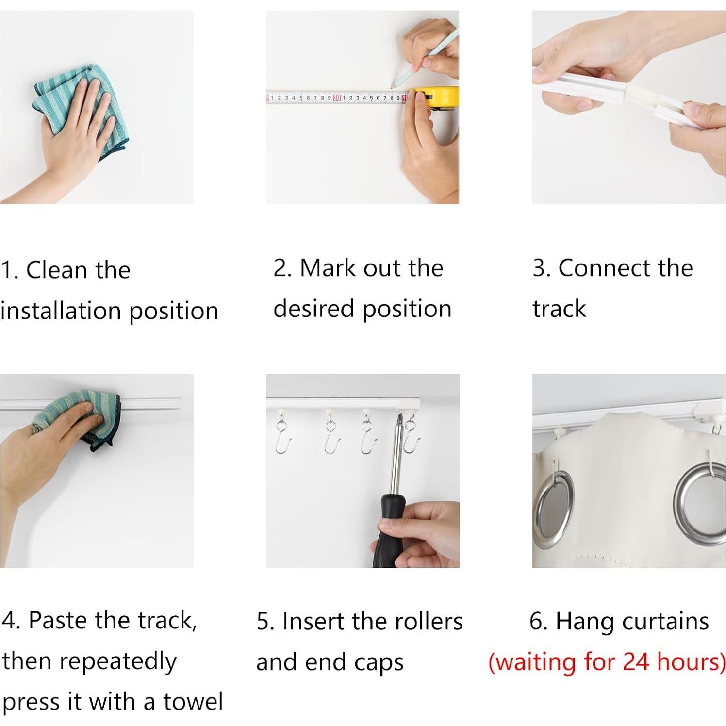 Barra de Cortina Adhesiva TYRON 81.28 cm Sin Taladro