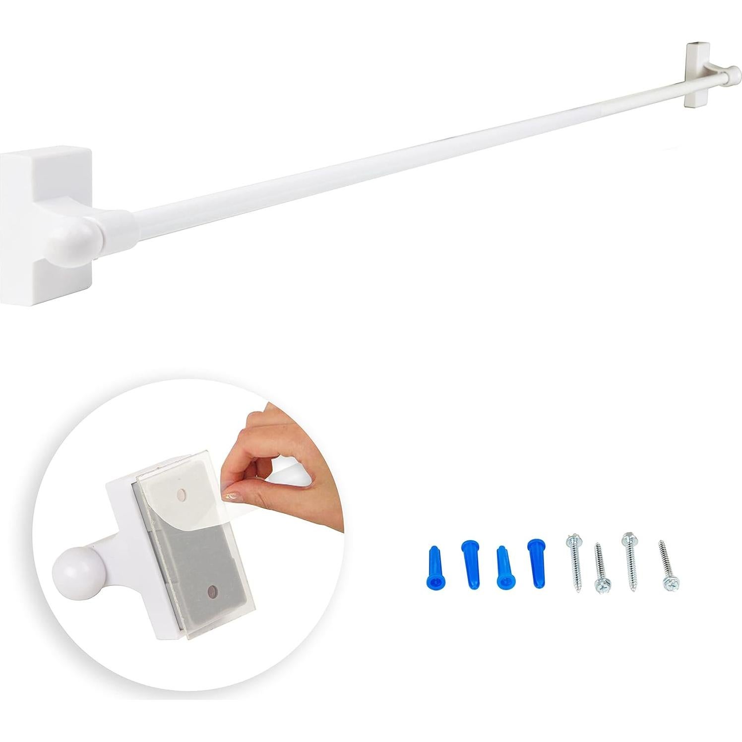 Varilla Autoadhesiva Montada en Pared Rod Desyne Adh-01 43-76 cm