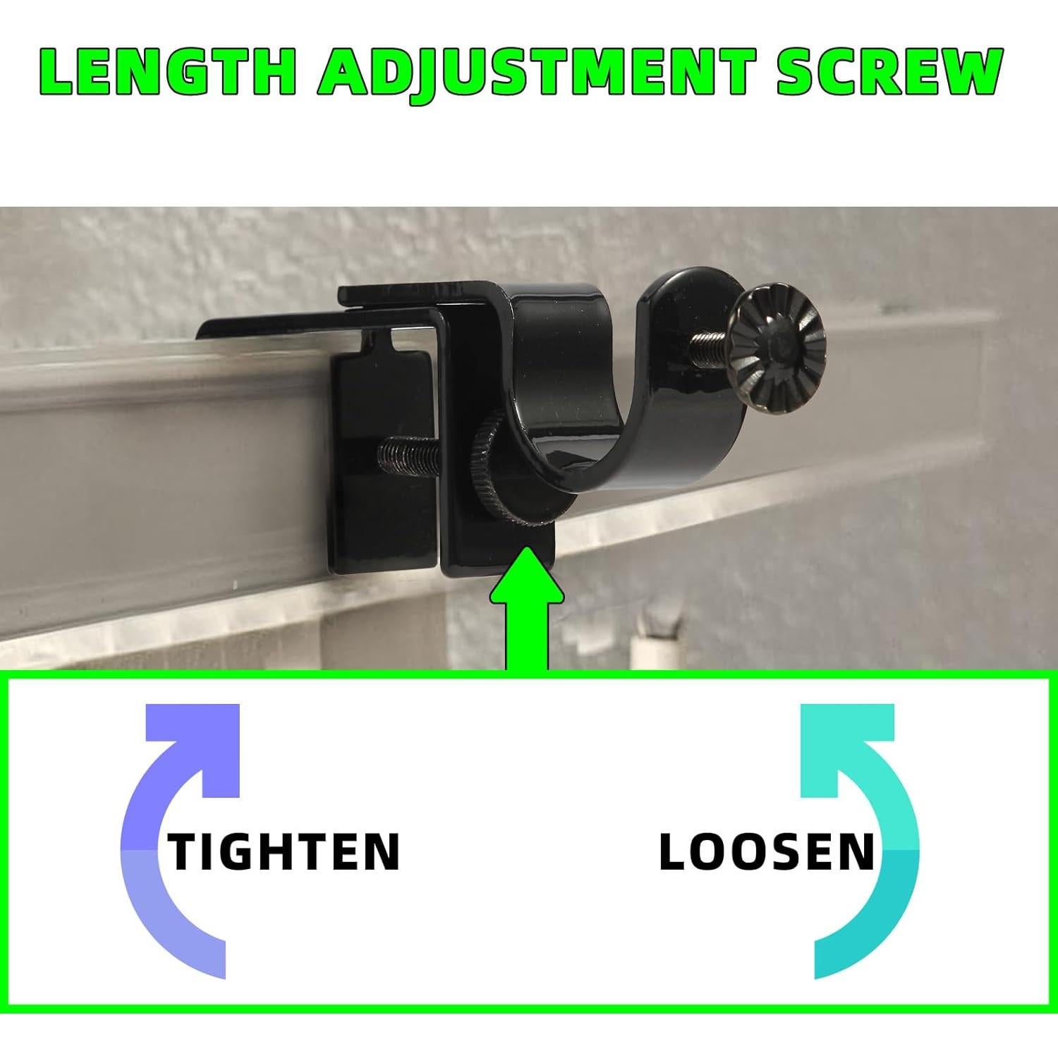 Soporte de Varilla de Cortina INSFITY Montaje Sin Taladro 3.05-5.08 cm