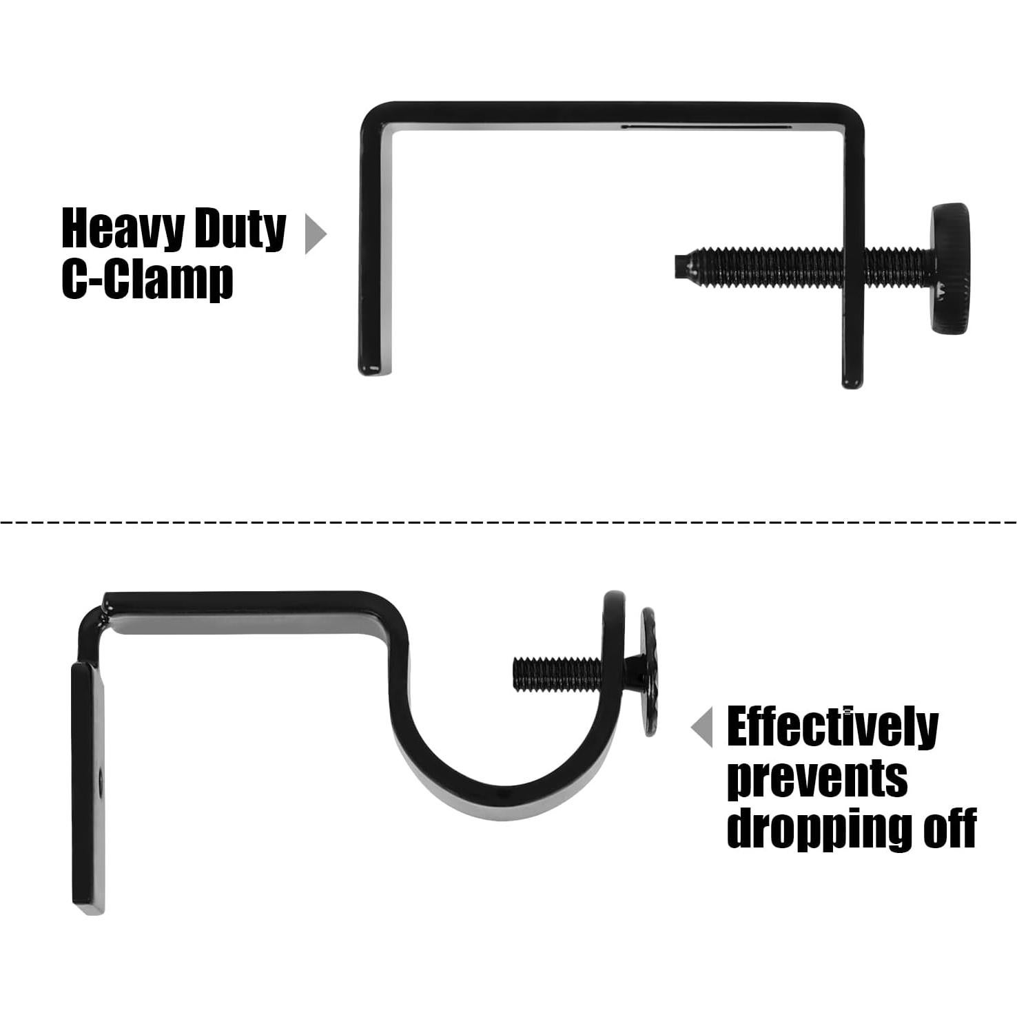 Soporte de Varilla de Cortina INSFITY Montaje Sin Taladro 3.05-5.08 cm