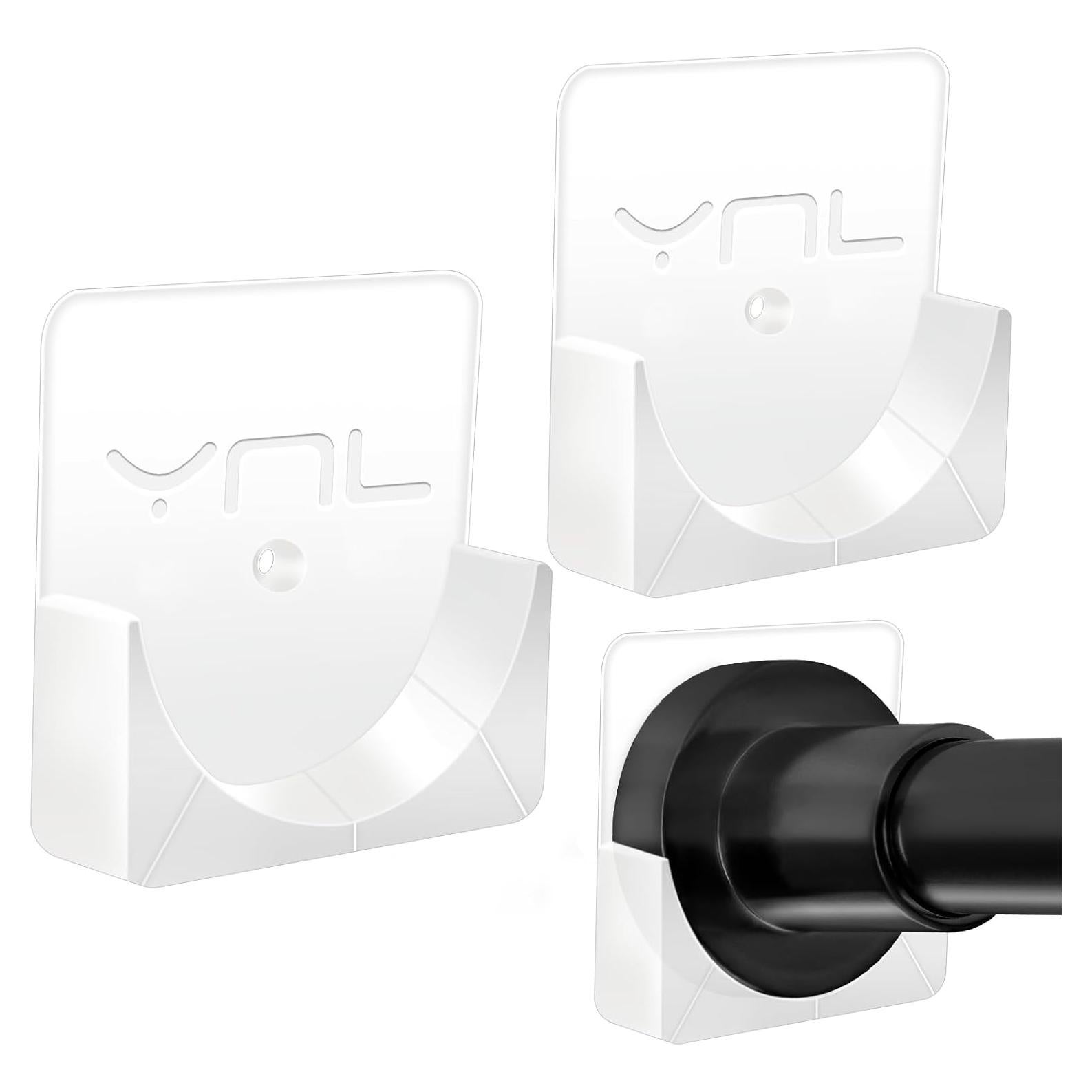 Soportes Adhesivos para Barra de Ducha YNL - 2 Pack Transparente