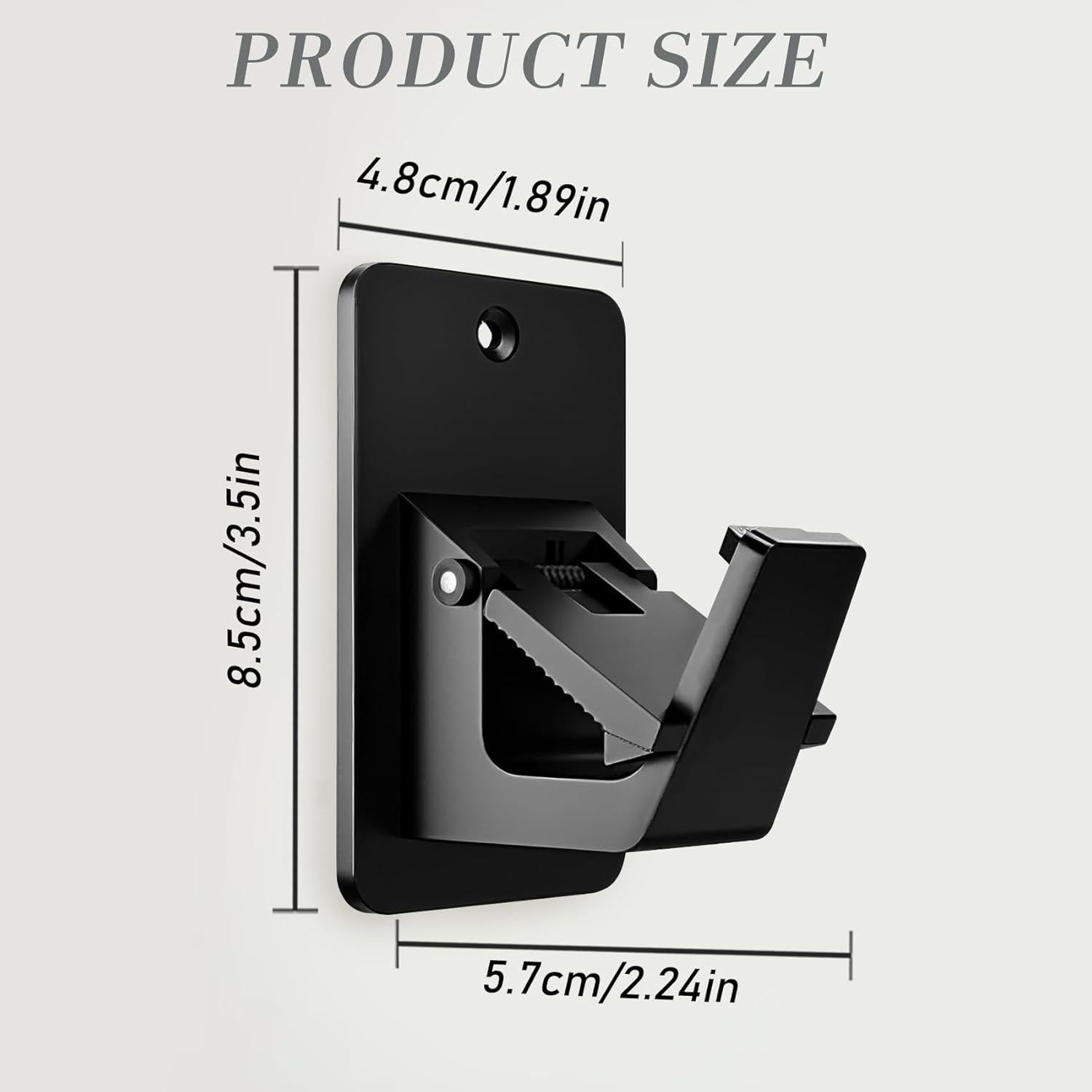 Soportes de Varilla de Cortina Adhesivos HhdvdyWgd 4 Pcs Negro