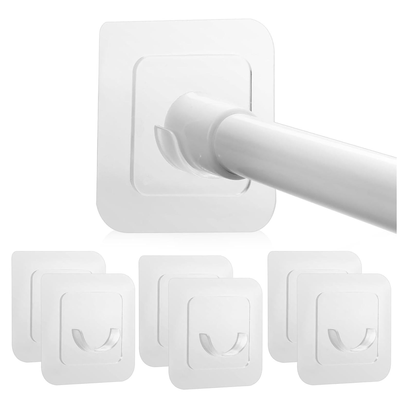 Soporte de Varilla de Cortina Adhesivo Goowin 6 Unidades 3kg