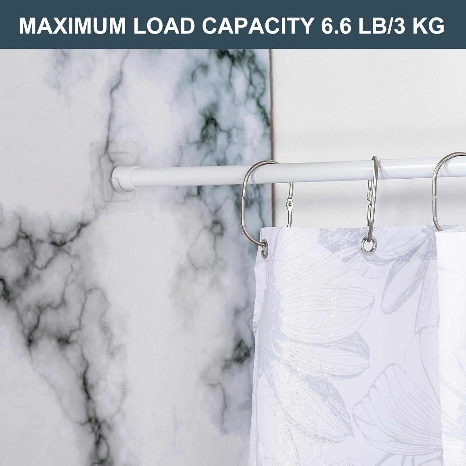 Soporte de Varilla de Cortina Adhesivo Goowin 6 Unidades 3kg