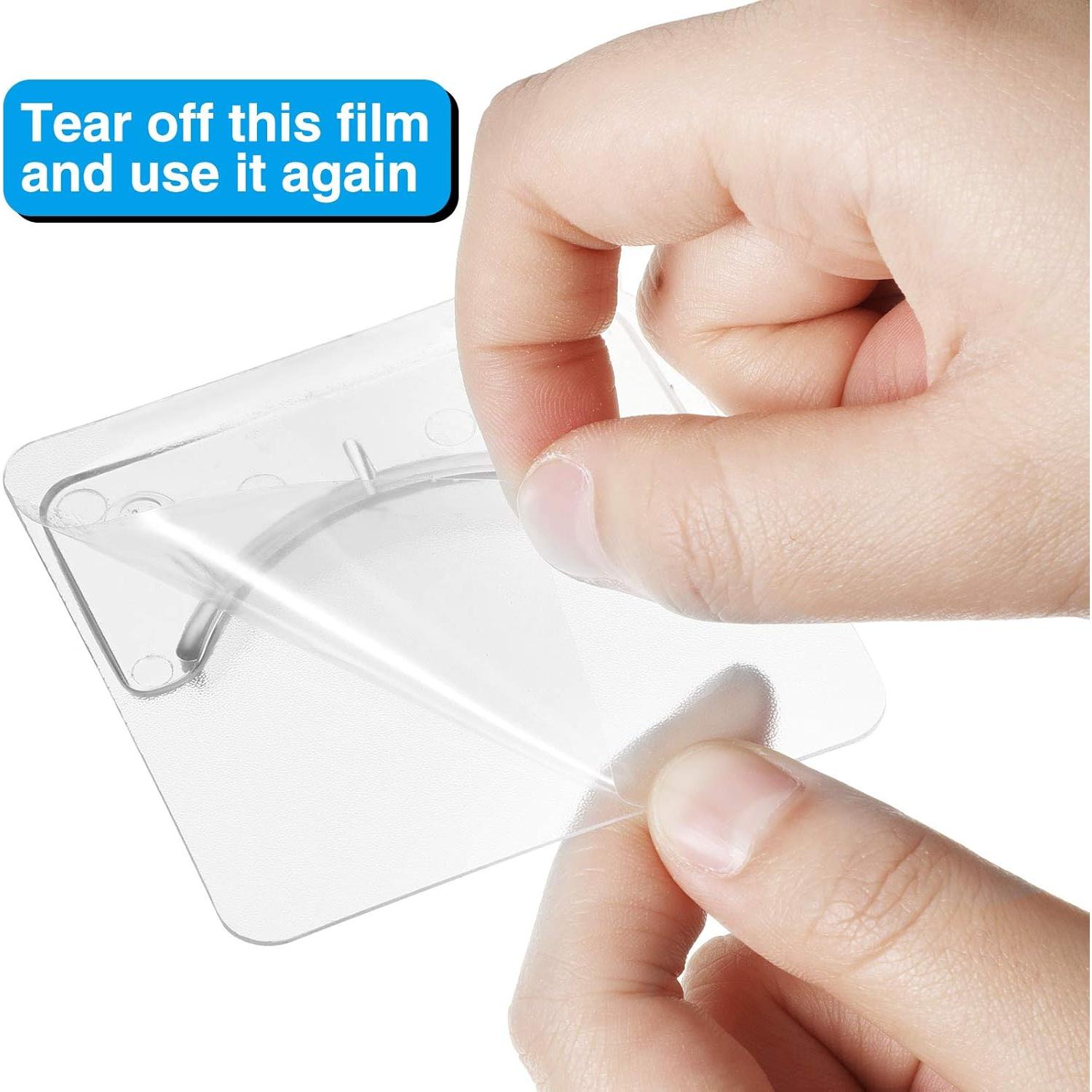 Soporte Adhesivo para Varilla de Cortina de Ducha Jetec - 6 Piezas