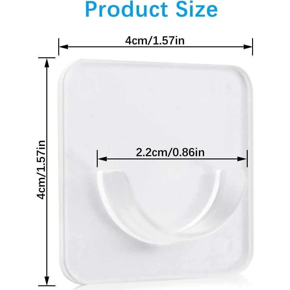 Soportes Adhesivos para Varillas de Cortina WCHOSOZH - Paquete de 8