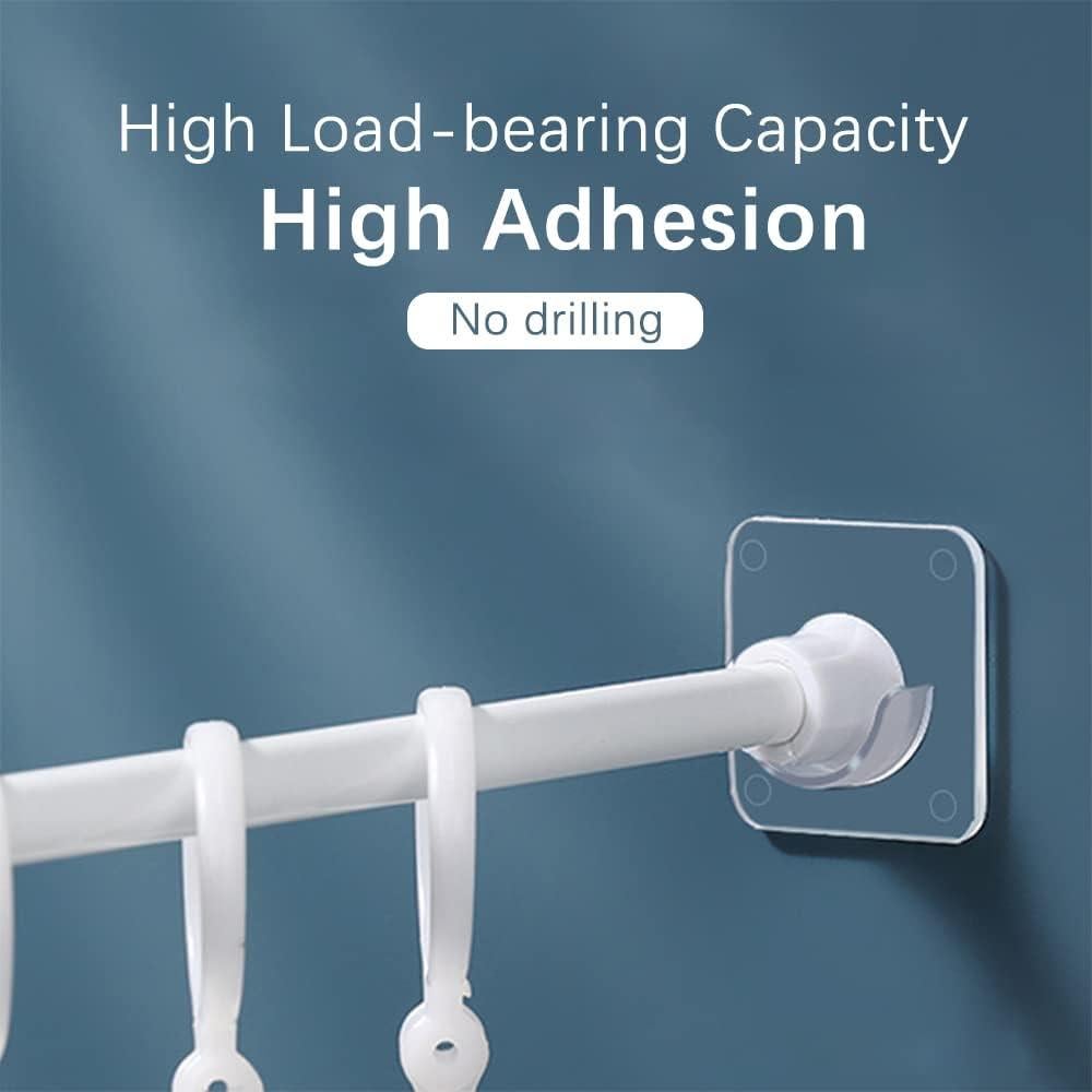 Soportes Adhesivos para Varillas de Cortina WCHOSOZH - Paquete de 8