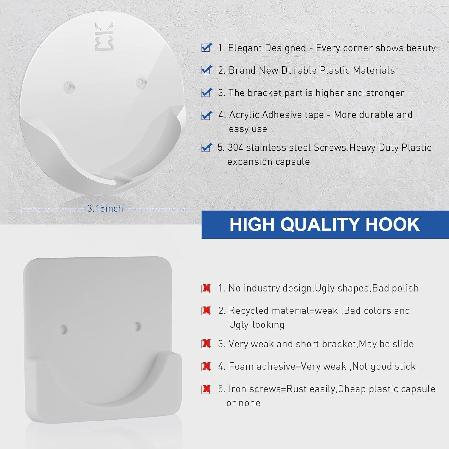 Soporte de Varilla de Cortina de Ducha Ajiaguo - Adhesivo y Tornillos