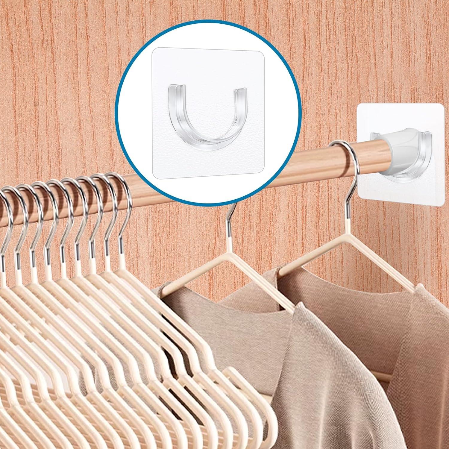 Soportes Adhesivos para Varilla de Cortina de Ducha 8 Pcs - YUXIAN