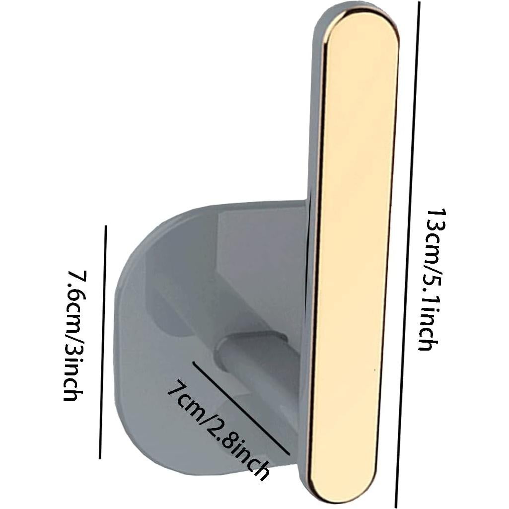 Soportes de Cortina Adhesivos Qusmeiyici Dorados 2 Pcs
