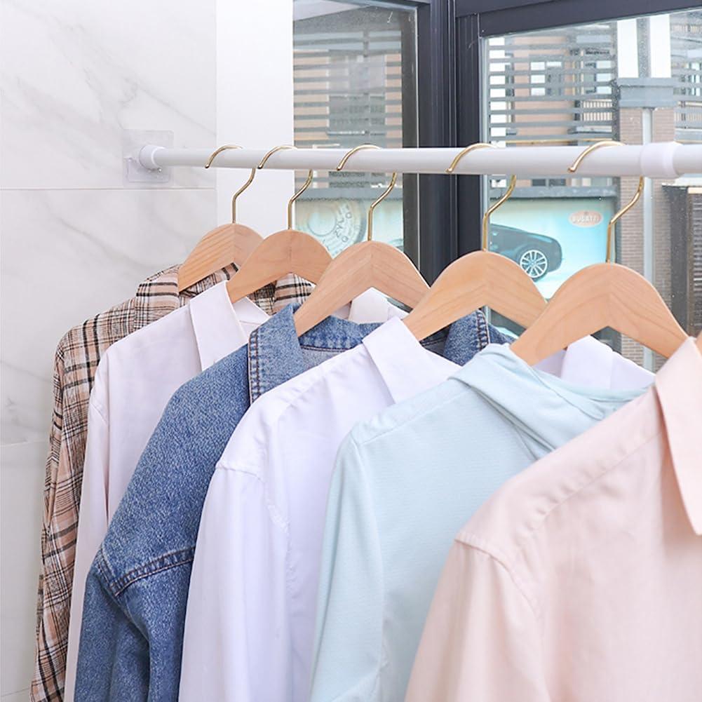 10 Ganchos Adhesivos Soporte Varilla Cortina Aswewamt Blanco