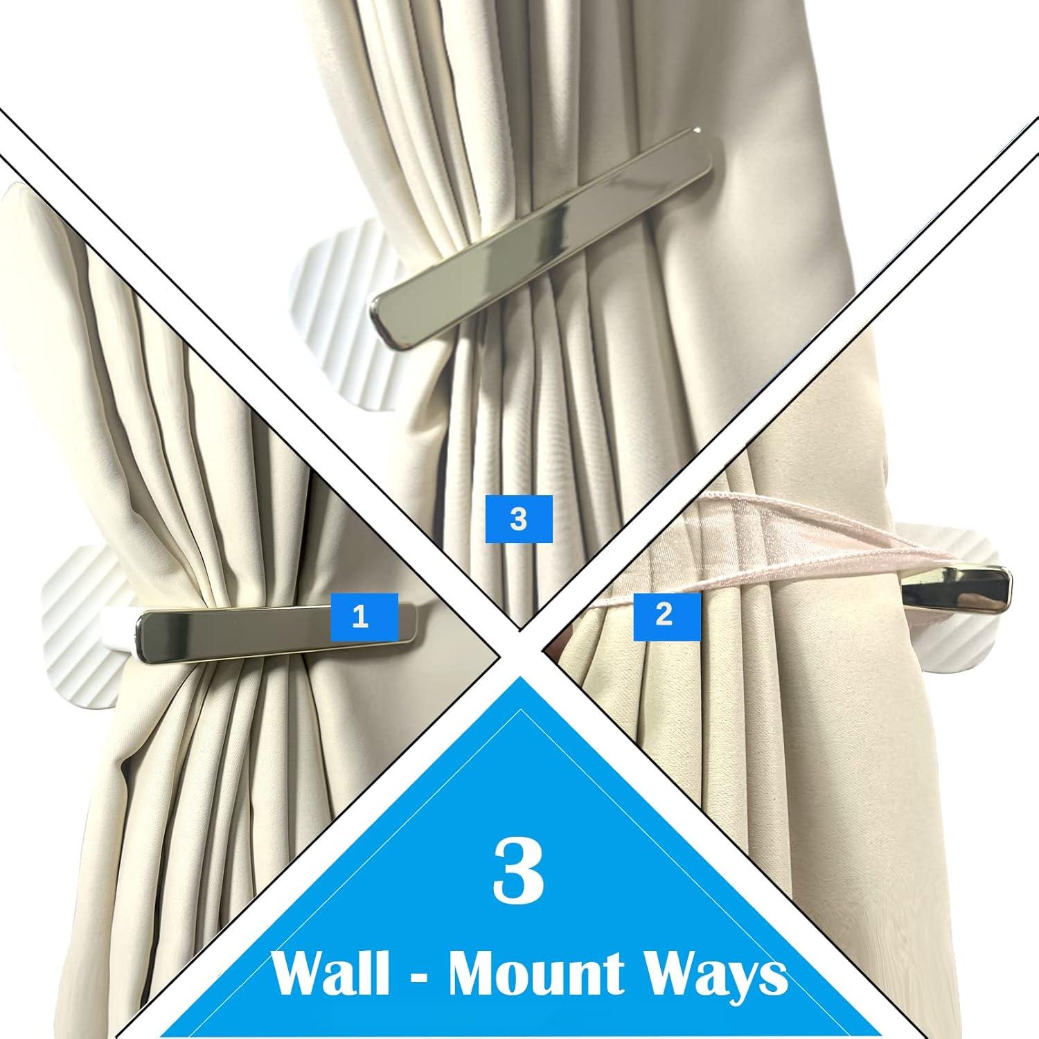 Soportes de Cortina Kinktons Dorados Autoadhesivos 2 Piezas