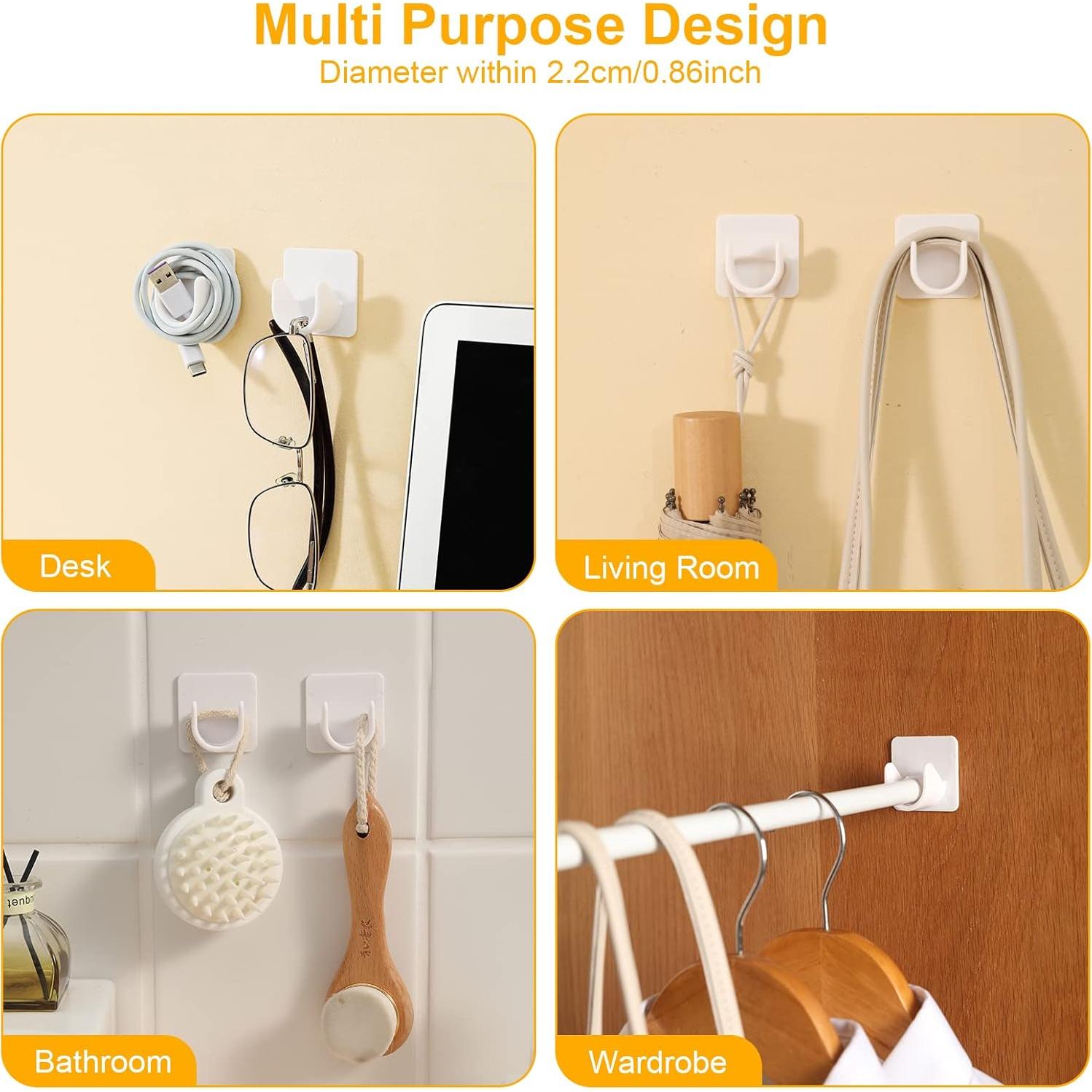 Soporte Adhesivo para Varilla de Cortina de Ducha Funnacle - 2 Piezas