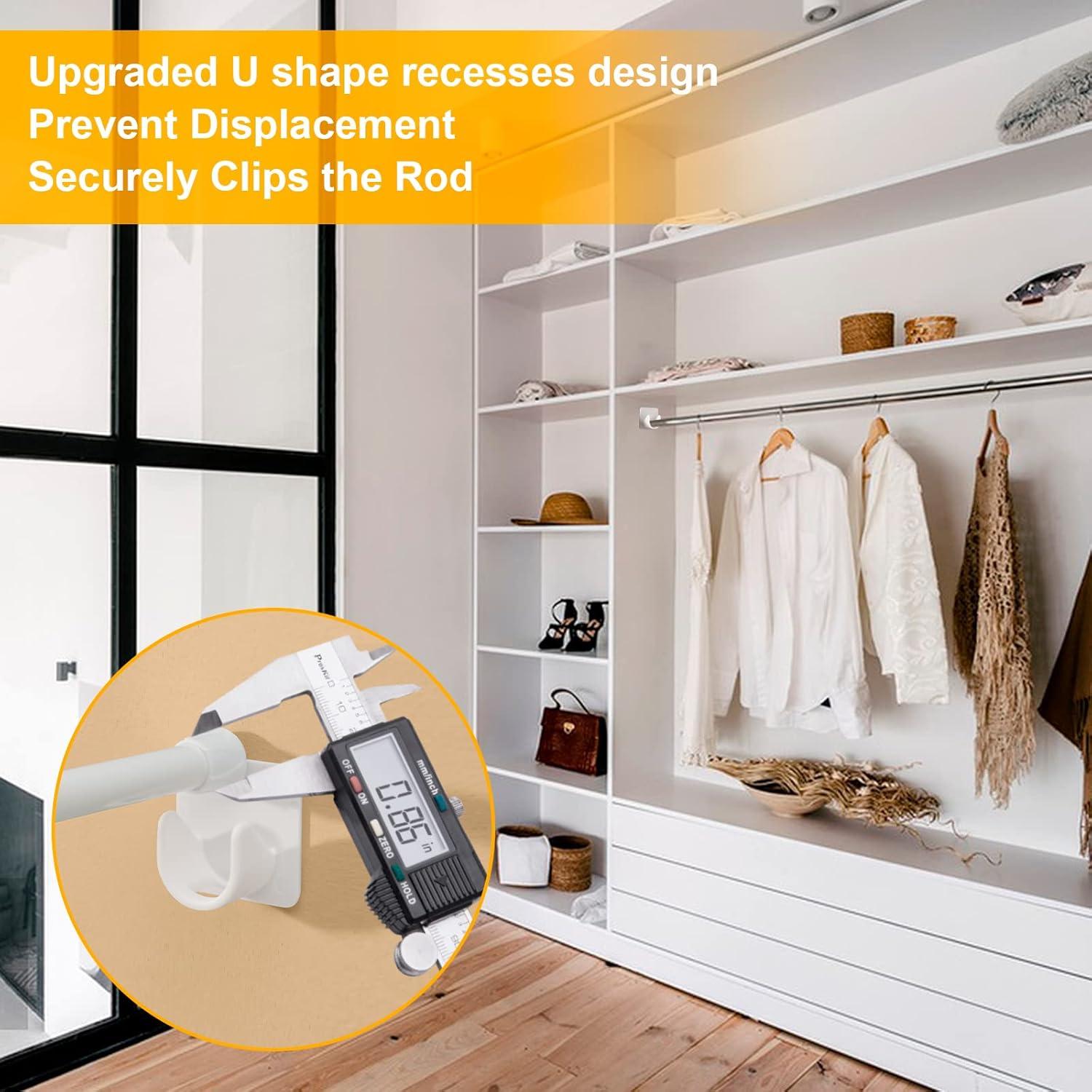 Soporte Adhesivo para Varilla de Cortina de Ducha Funnacle - 2 Piezas