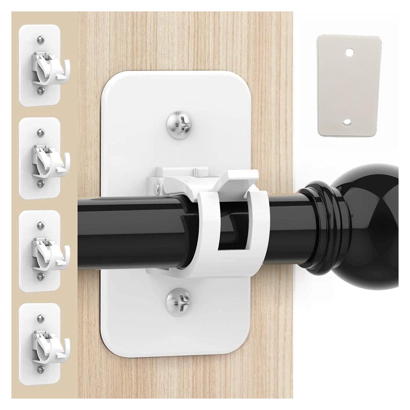 Soporte de Varilla de Cortina HONEYSEW Autoadhesivo 2 Piezas