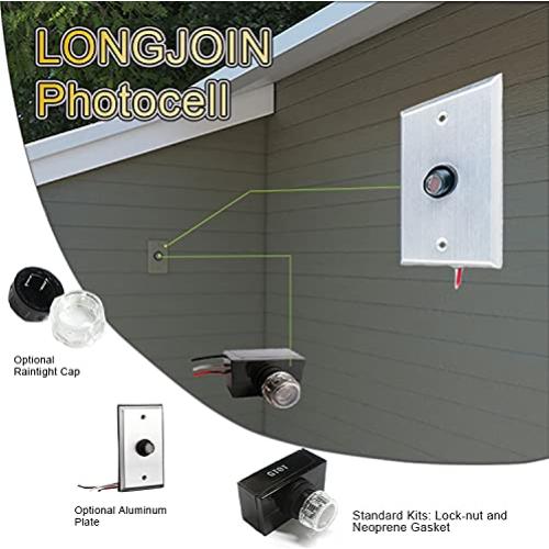 Sensor de Fotocélula de Luz CHISWEAR JL-103A, 120V, Auto Encendido