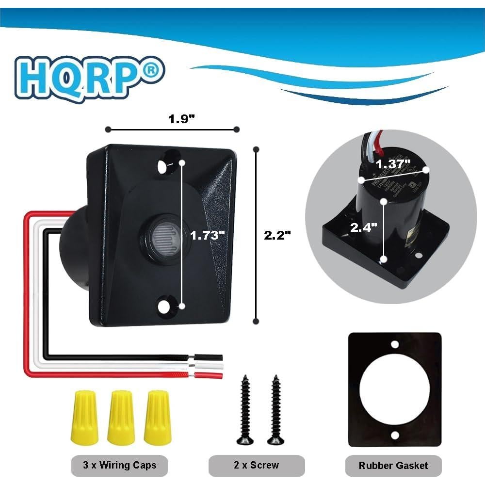 Sensor Fotoelétrico HQRP para Luces Exteriores 120V