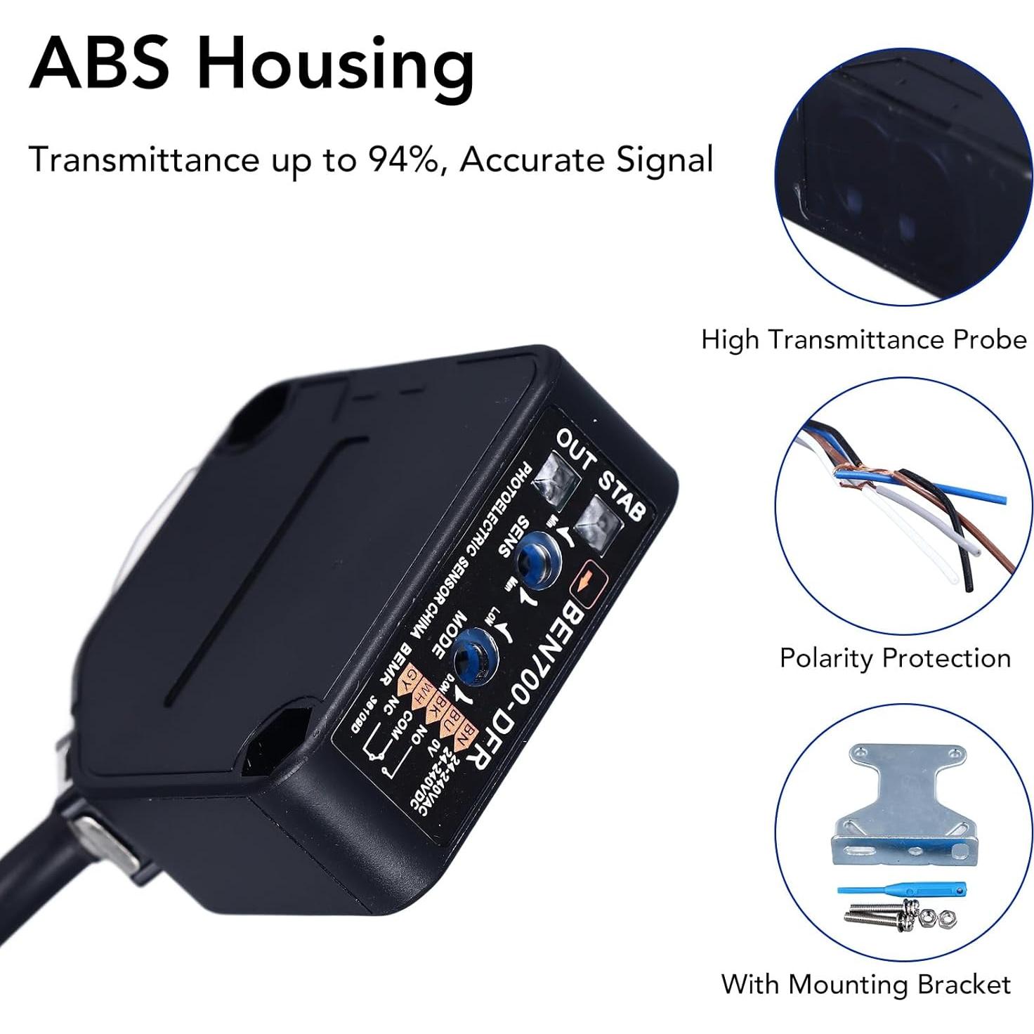 Interruptor Fotoeléctrico BEN700-DFR 24-240V 70cm Detección