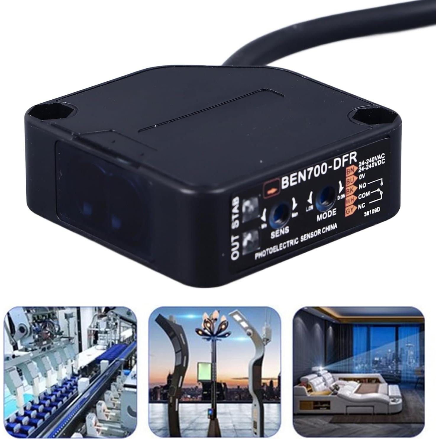 Interruptor Fotoeléctrico BEN700-DFR 24-240V 70cm Detección