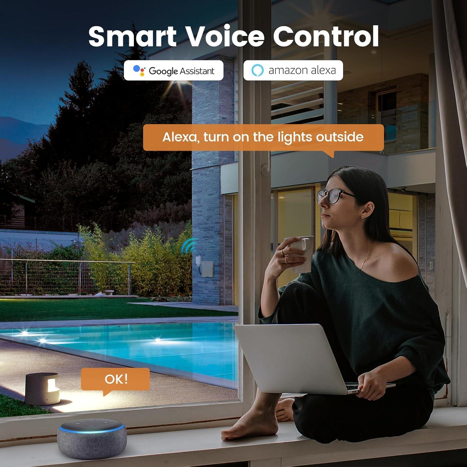 Temporizador Inteligente WiFi SURAIELEC 15A 120V Impermeable