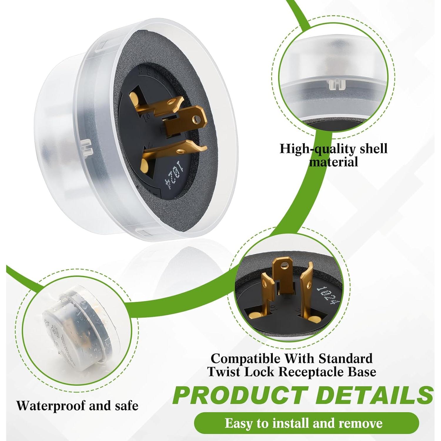 Sensor Fotocélula Exterior Retisee 2 Pcs 120V Crepúsculo Amanecer